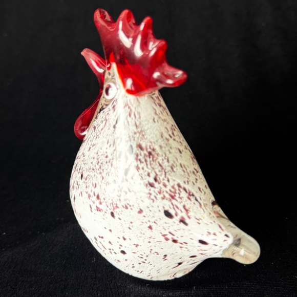 4 inch Vintage Murano Hand Blown Art Glass Hen Chicken Excellent Gift Condition - Picture 3 of 11